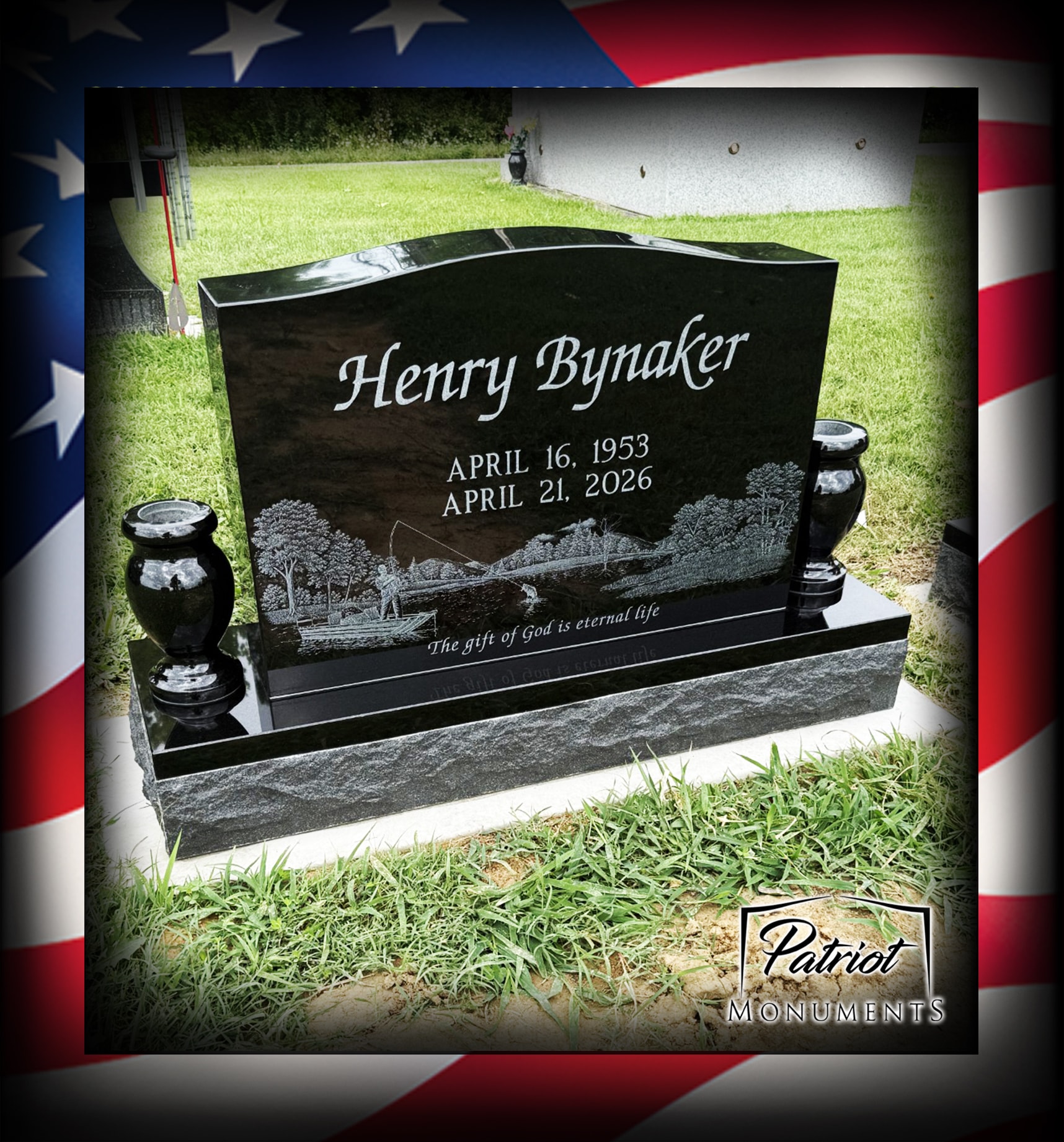 Bynaker custom granite monument