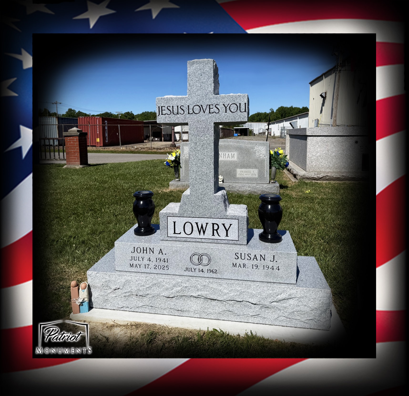 Lowry custom granite monument