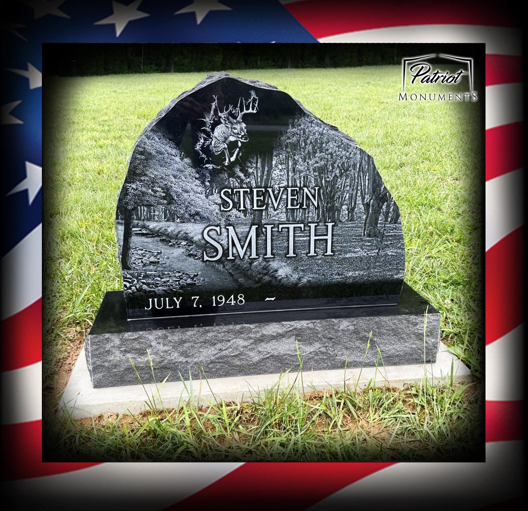 Steven Smith custom granite monument