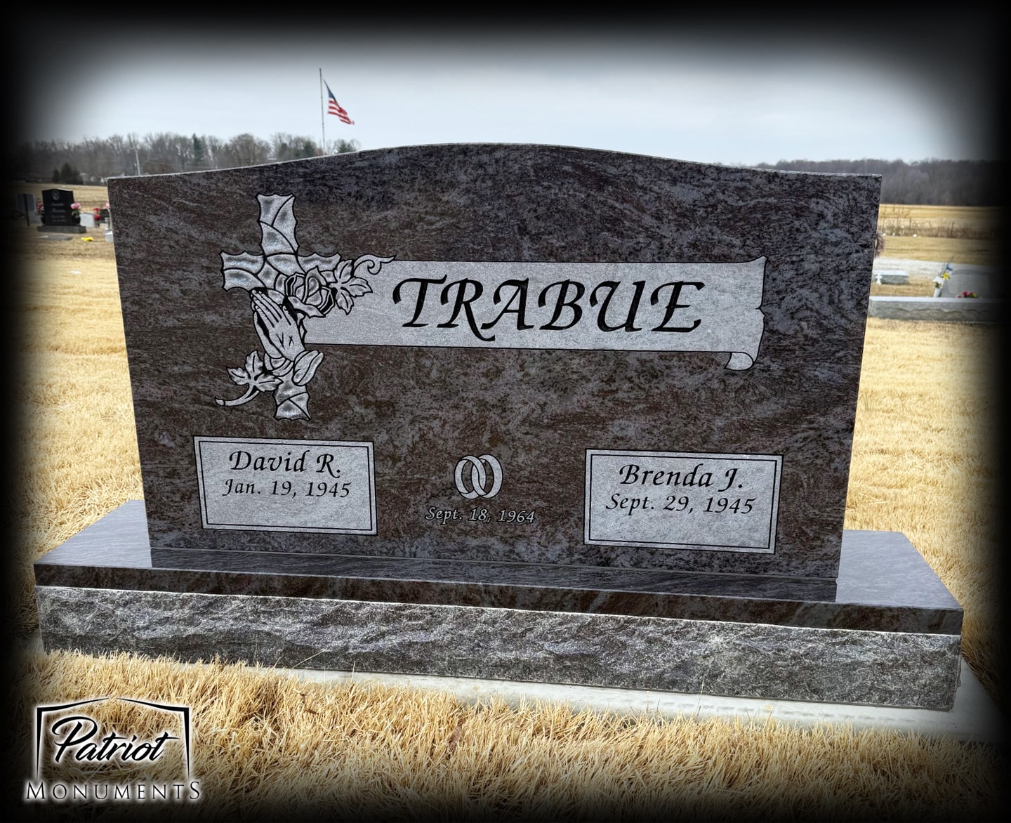 Trabue custom granite monument